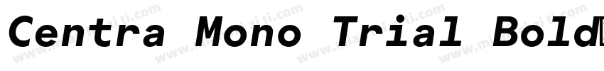Centra Mono Trial Bold字体转换